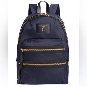 Marc Jacobs Dark Blue Nylon Biker Backpack | OS